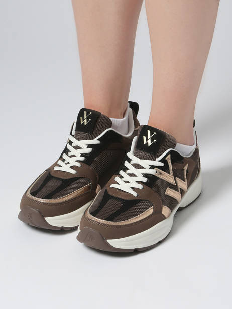 Sneakers Vanessa wu Bruin women BK2811CH ander zicht 1